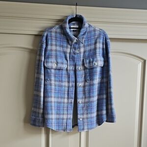 American Eagle Outfitters Cozy Oversized Shacket Flannel Shirt S EUC